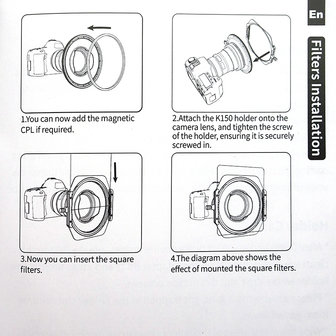 Kase K150P III  Adapterring Sony 12-24 F4