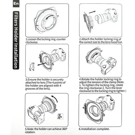 Kase K150P III  Adapterring Sony 12-24 F4