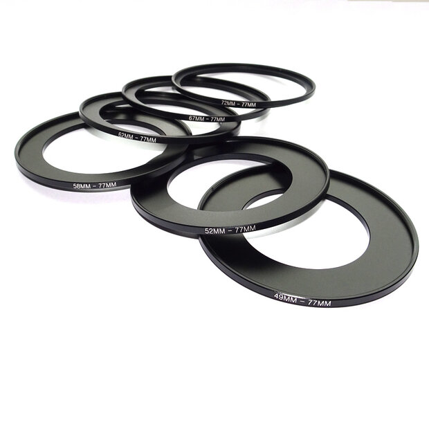 Kase schroefbare step-up adapterringen